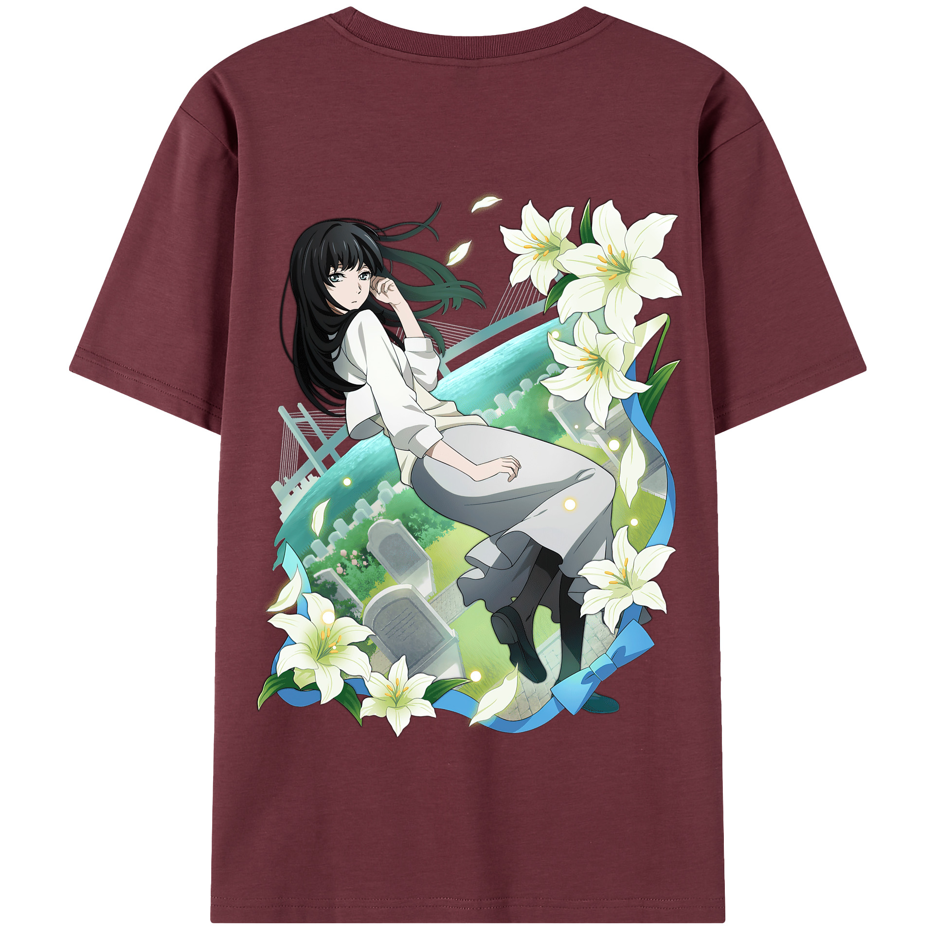 （画像用） 文豪ストレイドッグス Bungo Stray Dogs 綿100％半袖Tシャツ（背面プリント）